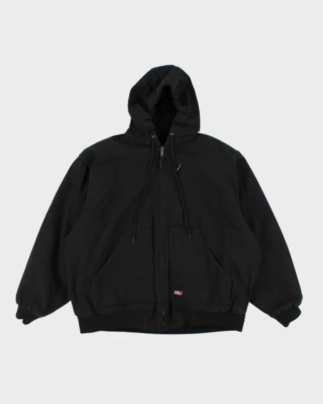 00s Dickies Black Hooded Workwear Jacket - XXL sold by Rokit