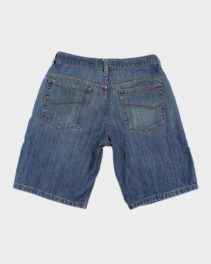 Vintage Anchor Blue Baggy Jean Shorts - W34 sold by Rokit product image thumbnail 2