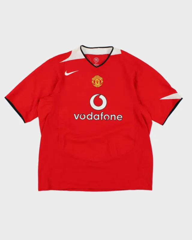 Vintage Manchester United 2004/06 Home Shirt - XXL made by Nike