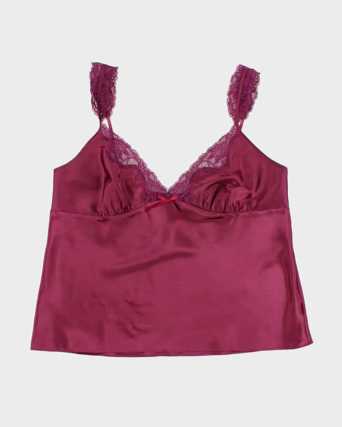 Vintage 90s La Senza Purple Satin Cami - XL sold by Rokit