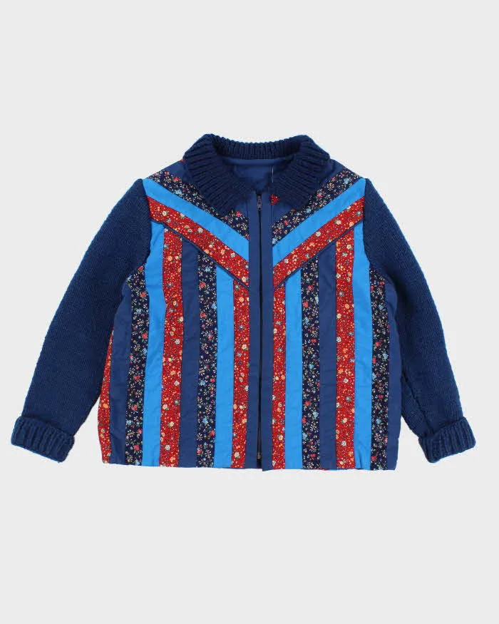 Darling Floral Quilted Knit Jumper - L sold by Rokit