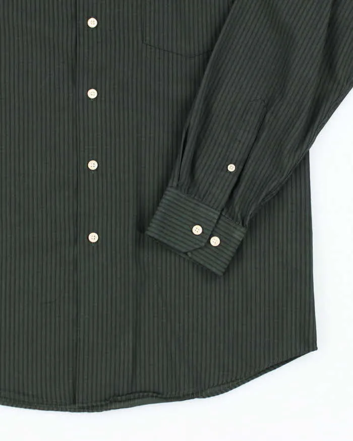 Pierre Cardin Green Stripe Shirt - M sold by Rokit product image thumbnail 4