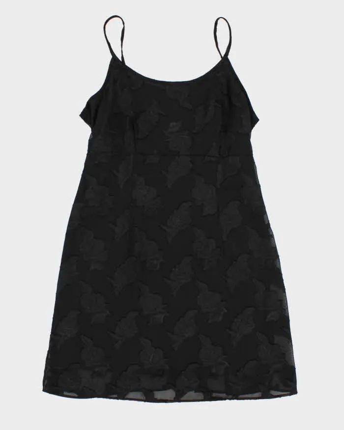 Vintage 90s Darling Black Floral Dress - L sold by Rokit