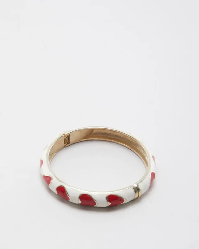 Enamel Sweetheart Bangle sold by Rokit