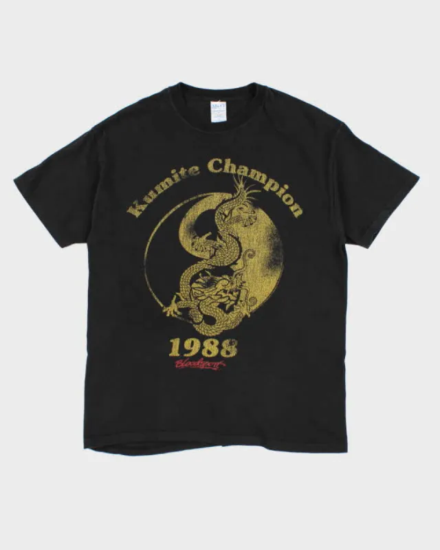 Men's Kumite Champion 1988 T-Shirt - M sold by Rokit