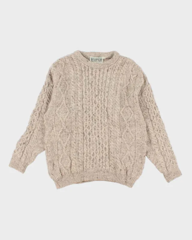 Vintage 90s Men's Aran Sweater - XL sold by Rokit