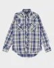 90s Vintage Mens Blue Wrangler Flannel Shirt - XL sold by Rokit