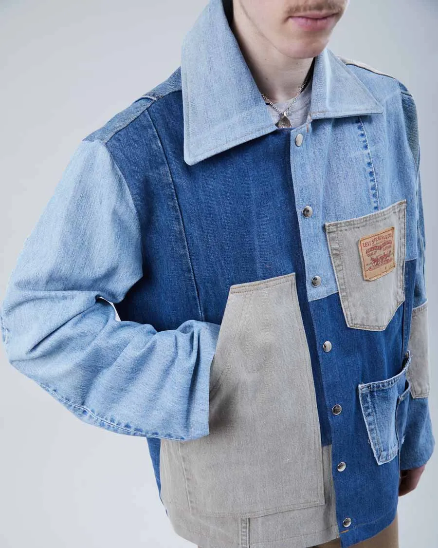 Rokit Originals Reworked Denim Unisex Jacket - M sold by Rokit product image thumbnail 3