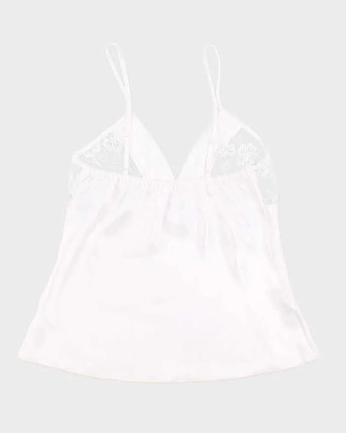Y2k 00s White Lingerie Cami Top - M sold by Rokit product image thumbnail 2