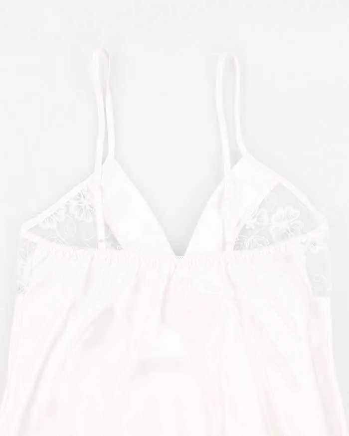 Y2k 00s White Lingerie Cami Top - M sold by Rokit product image thumbnail 4