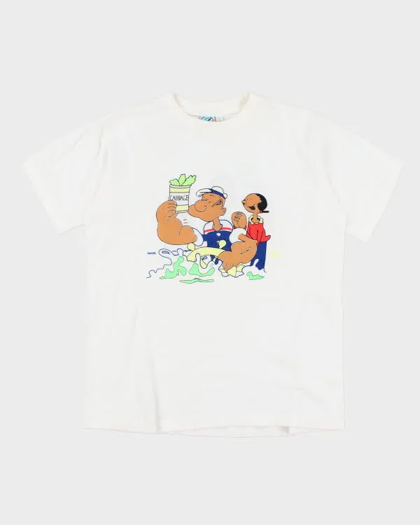 Vintage 90s Single Stitch Popeye Graphic T-Shirt - L sold by Rokit