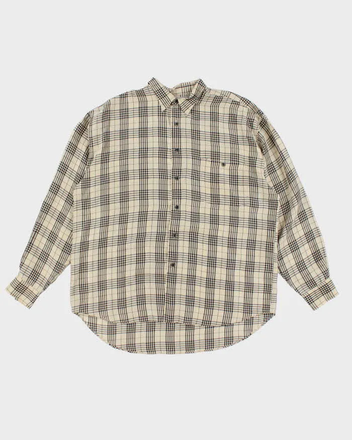 Vintage Nine Twenty East Silk Check Shirt - L sold by Rokit