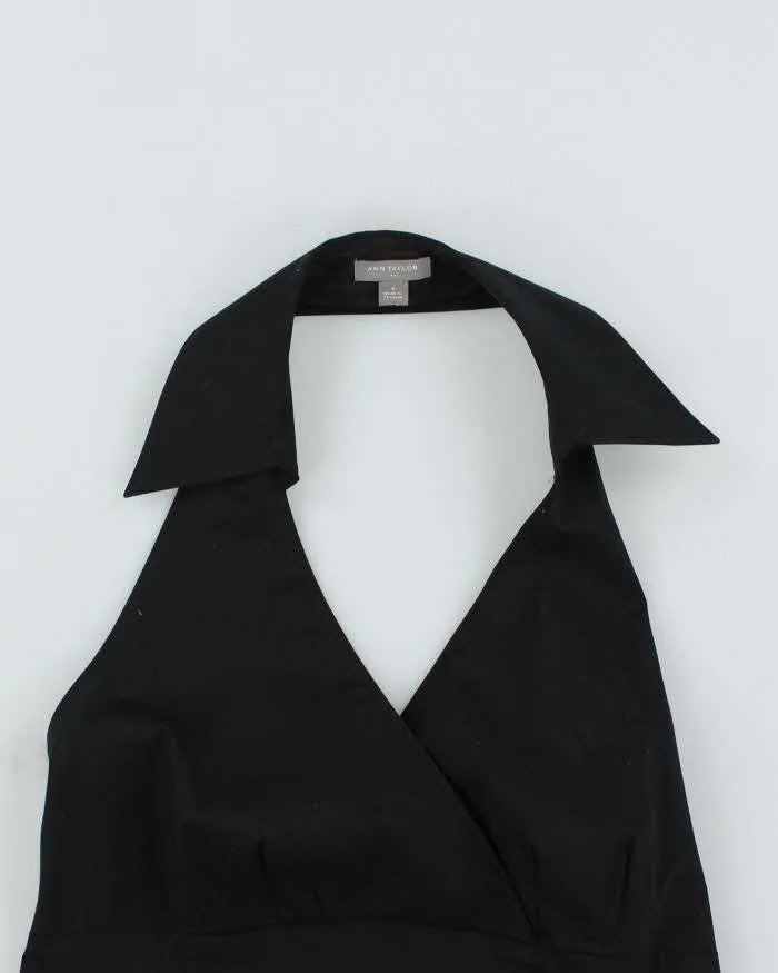 Vintage Y2k 00s Ann Taylor Black Halter Neck Collar Top - M sold by Rokit product image thumbnail 3