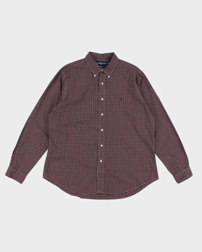 Vintage 90s Ralph Lauren Red Chect Shirt - XL sold by Rokit