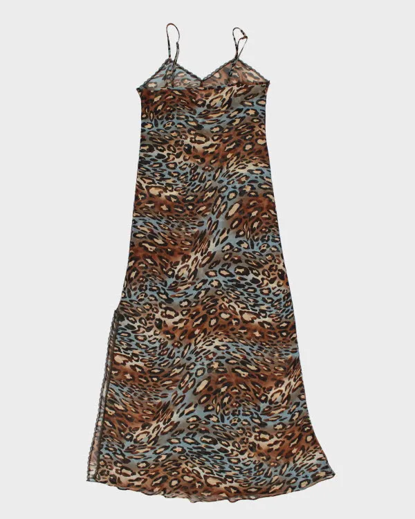 Y2k 00s La Vie En Rose Leopard Mesh Slip Dress - M sold by Rokit product image thumbnail 2