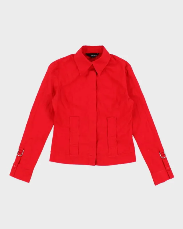 Vintage 90s Women's Gladith Red Shirt - S sold by Rokit