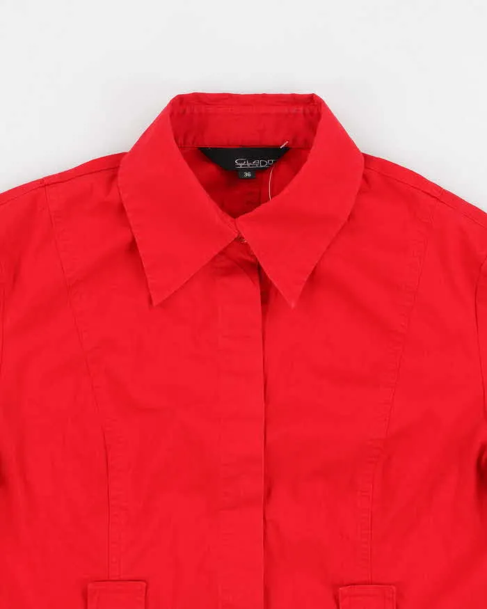 Vintage 90s Women's Gladith Red Shirt - S sold by Rokit product image thumbnail 3