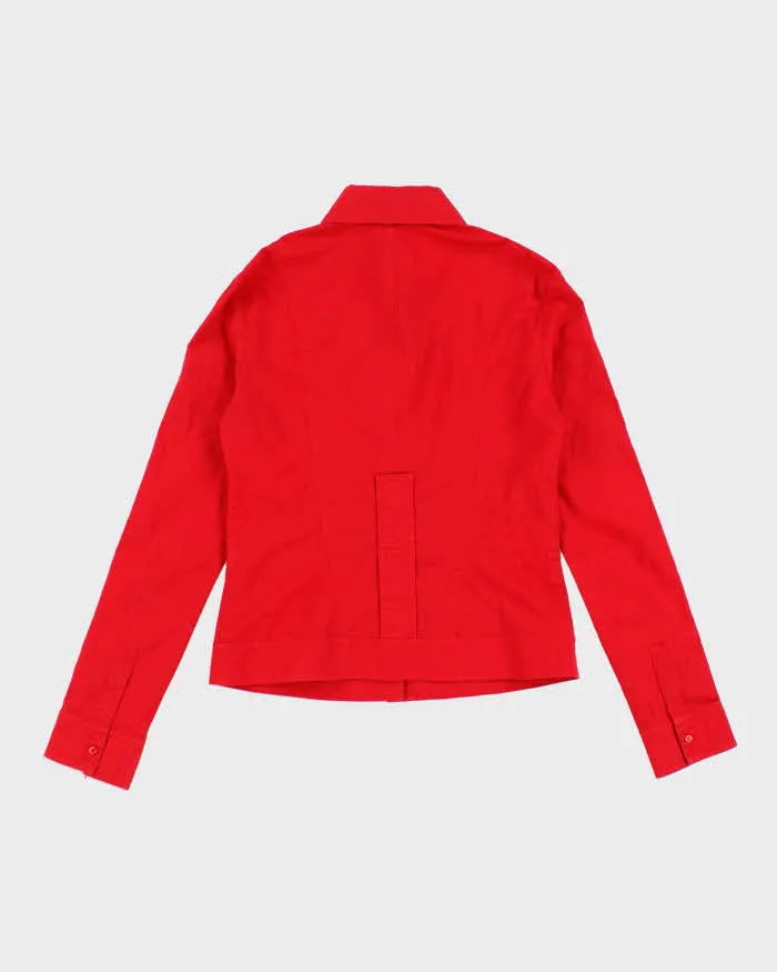 Vintage 90s Women's Gladith Red Shirt - S sold by Rokit product image thumbnail 2