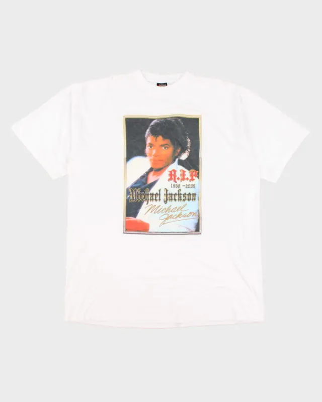 Vintage 2007 Michael Jackson Memorial T-Shirt - XXXL sold by Rokit