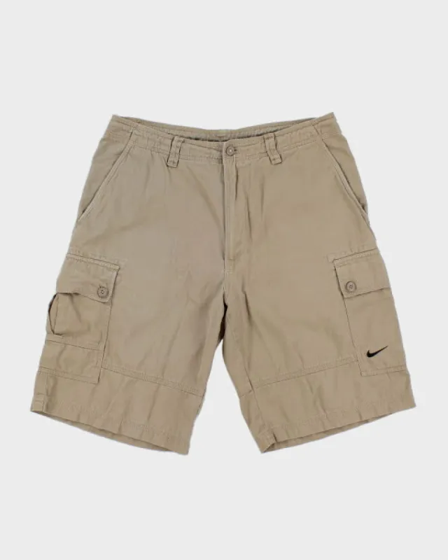 Nike Beige Cargo Shorts - W31 sold by Rokit