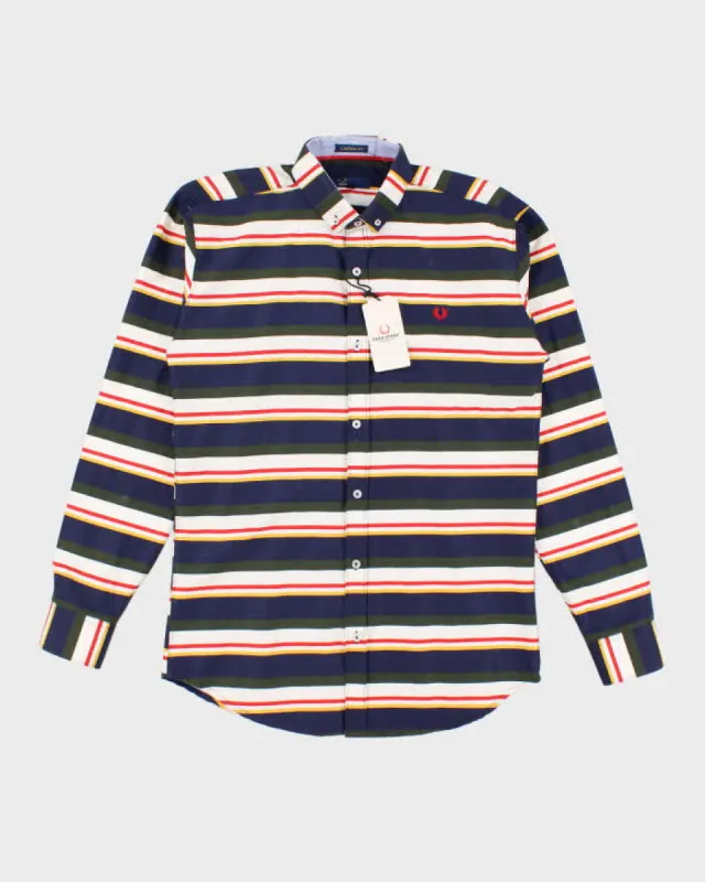 Men's Multicoloured Fred Perry Stripped Shirt - L sold by Rokit