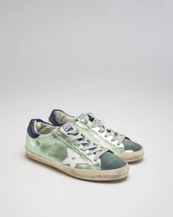 Golden Goose Superstar Green Trainers - UK5 sold by Rokit
