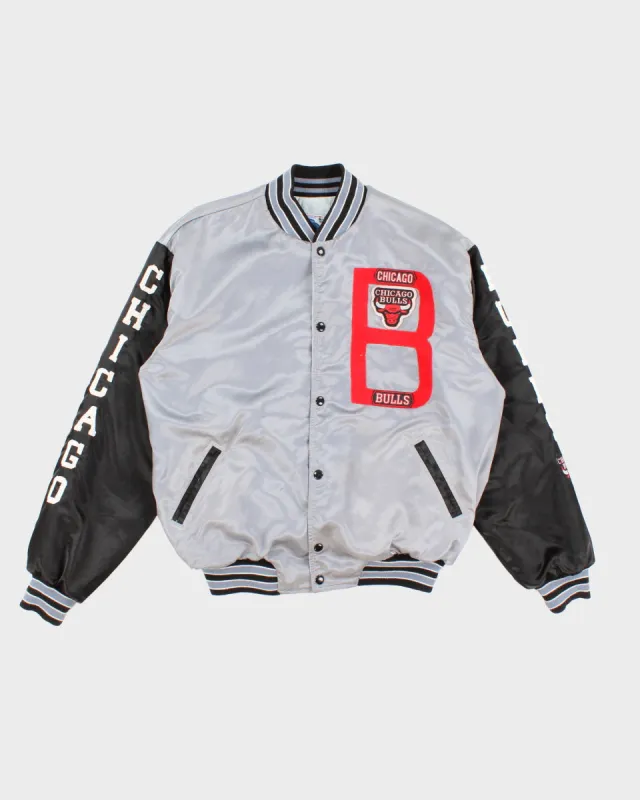 Mens Grey Chicago Bulls Bomber Jacket - M sold by Rokit
