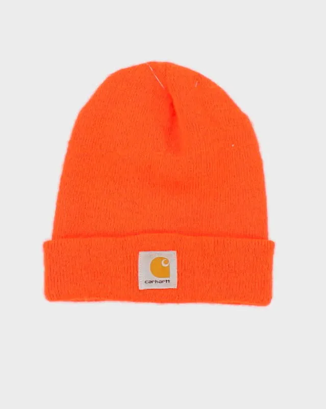 Unisex Orange Carhartt Beanie -O/S sold by Rokit