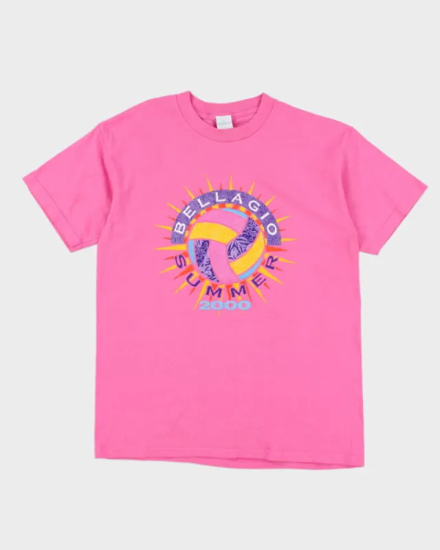 Y2k 00s Bellagio Summer T-shirt - L made by Rokit