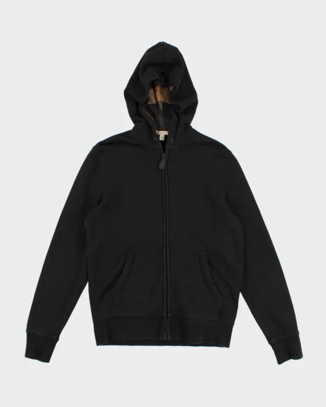 All Black Burberry Zip Up Sweater - M sold by Rokit