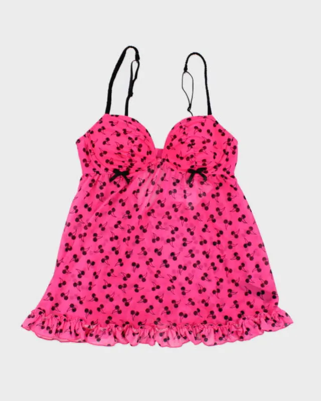 Deadstock Vintage Y2k 00s La Senza Cherry Top - S sold by Rokit