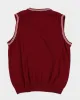 Vintage 90s U.S. Polo Assn Red Lambswool Vest - L sold by Rokit