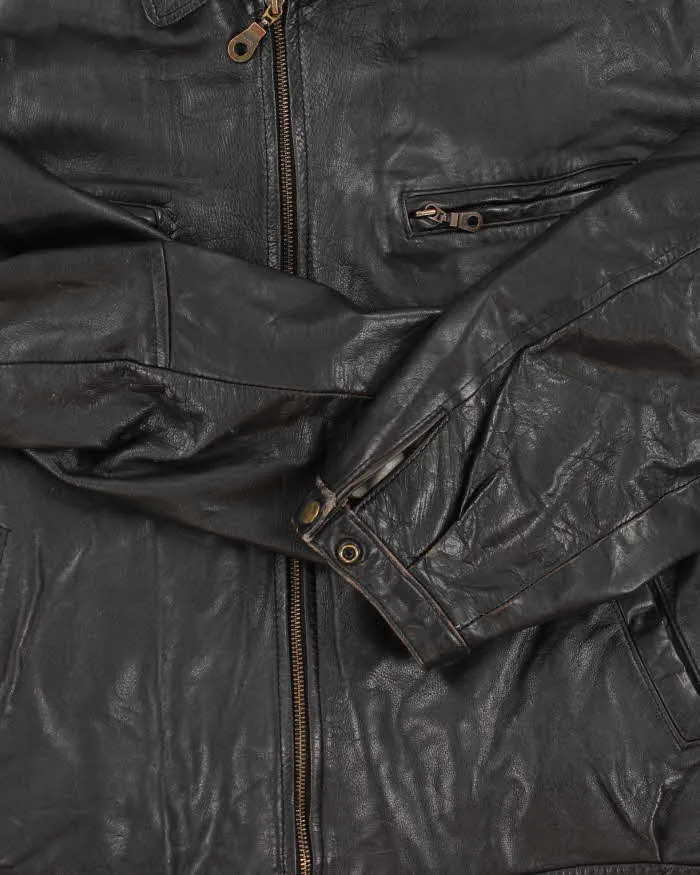 Vintage 80s/90s Aliza's Outerwear Quilt Lined Leather Jacket - XL sold by Rokit product image thumbnail 4