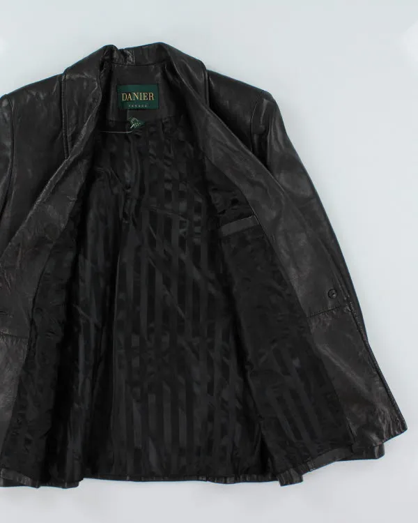 Danier Black Leather Blazer Jacket - M sold by Rokit product image thumbnail 4