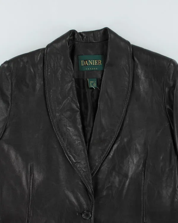 Danier Black Leather Blazer Jacket - M sold by Rokit product image thumbnail 3