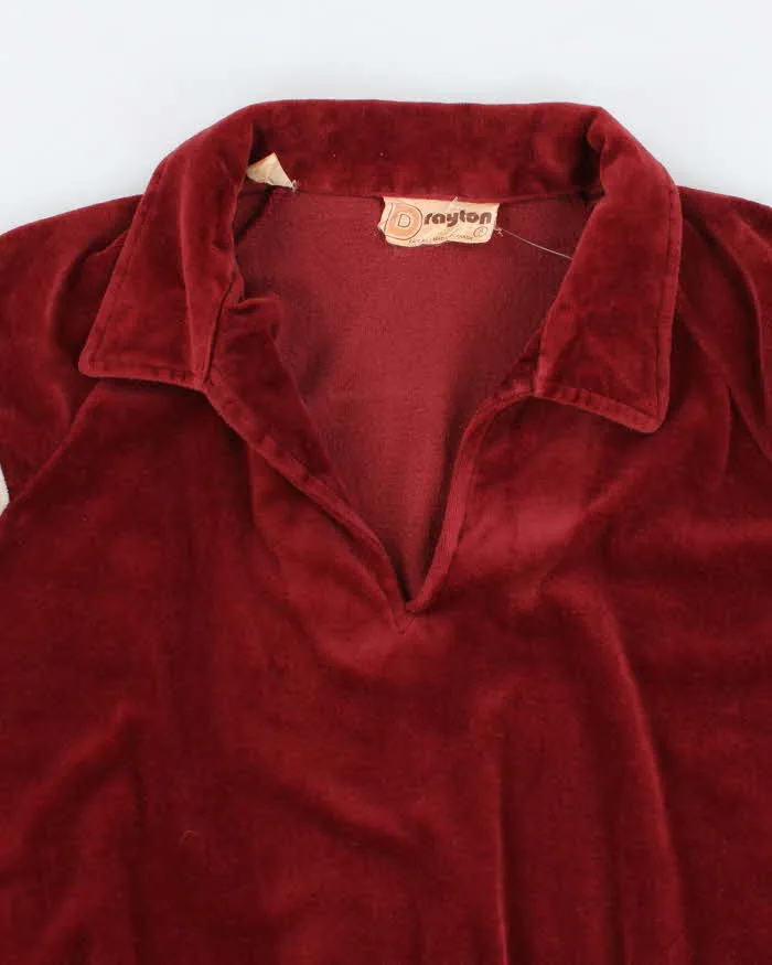 Vintage 70s Velour Shirt - L sold by Rokit product image thumbnail 3