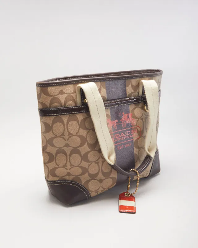 Coach Brown Monogram Handbag sold by Rokit