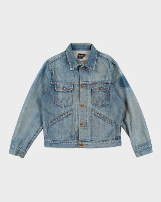 80s Vintage Woman's Medium Wash Wrangler Denim Jacket - L sold by Rokit