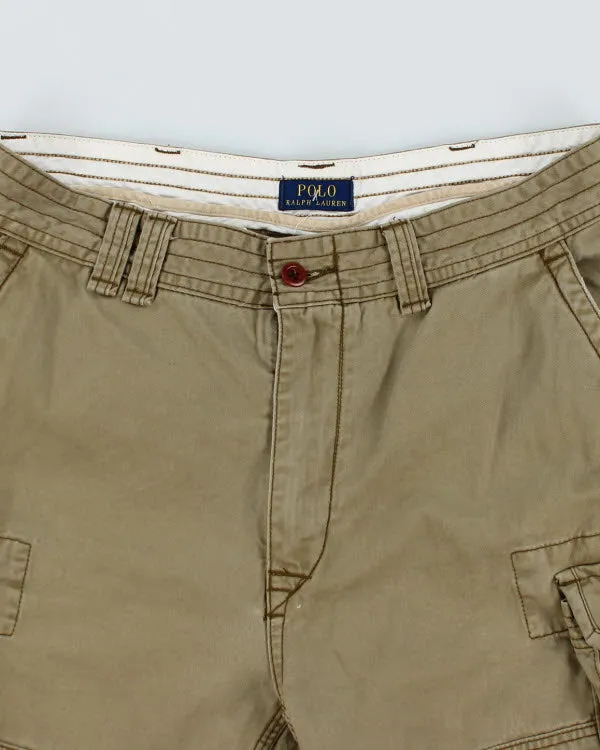 Polo Ralph Lauren Khaki Green Cargo Shorts - W36 sold by Rokit product image thumbnail 3