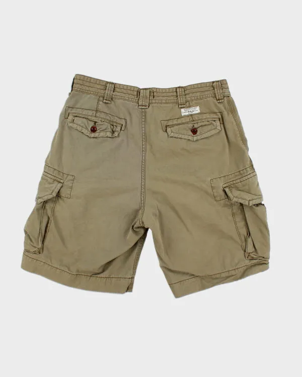 Polo Ralph Lauren Khaki Green Cargo Shorts - W36 sold by Rokit product image thumbnail 2