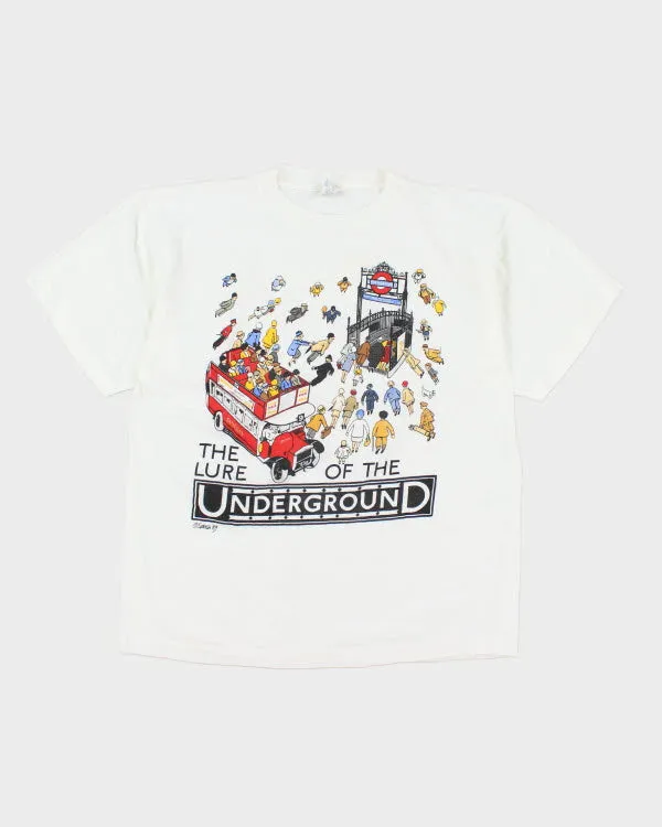 Vintage 80's London Underground T-Shirt - XL sold by Rokit