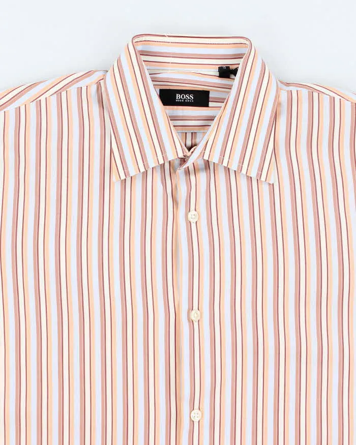 Men's Orange Striped Boss Shirt - M sold by Rokit product image thumbnail 3