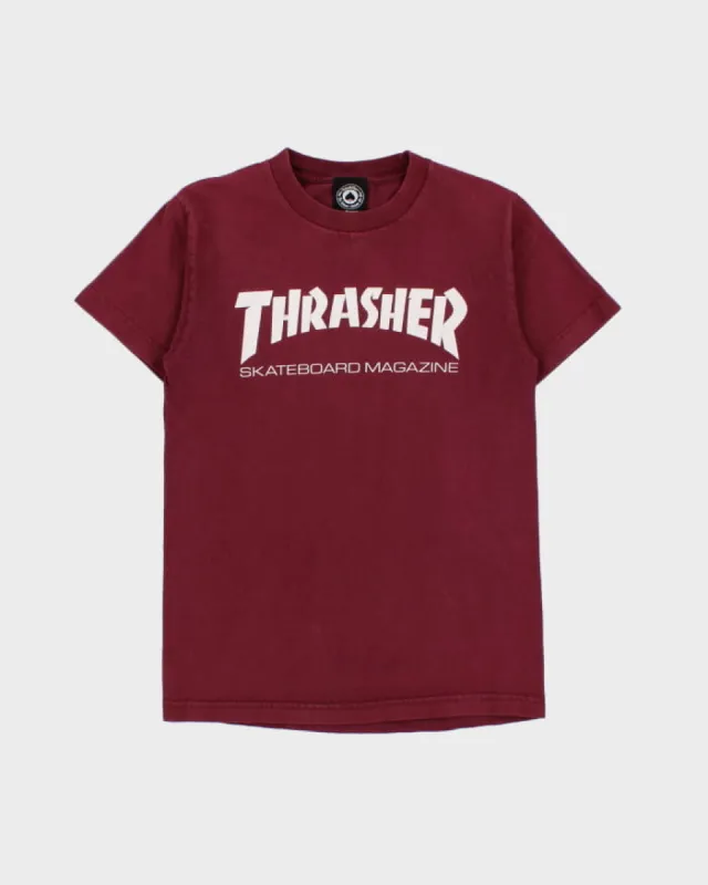 Thrasher Red T-Shirt - S sold by Rokit