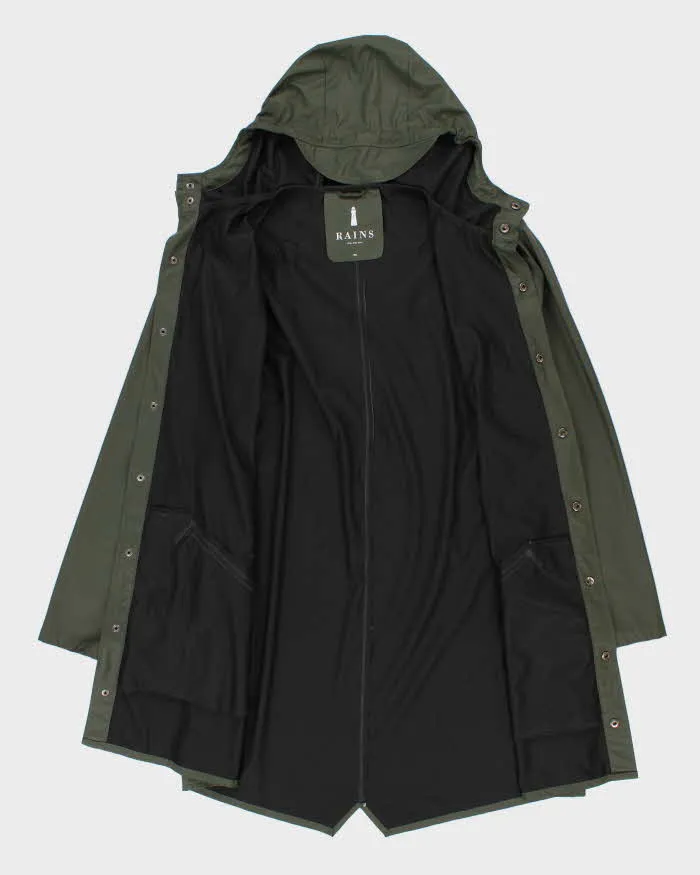Men's Green Rains Waterproof Long Line Hooded Jacket - M sold by Rokit product image thumbnail 4
