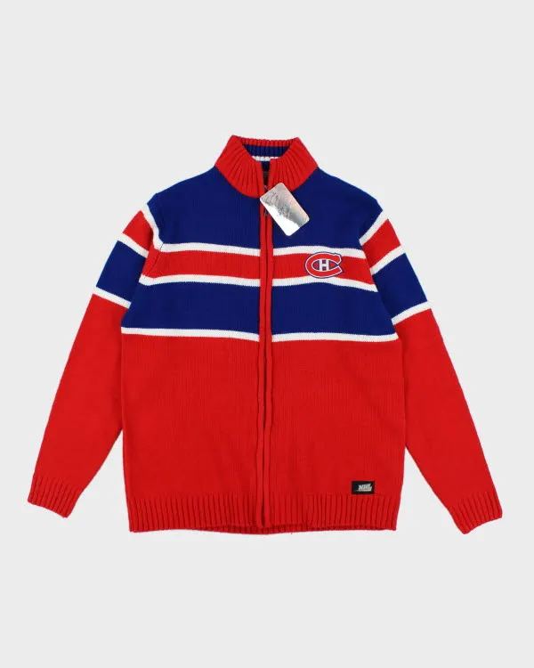 Deadstock Montreal National Hockey League NHL Zip-up Knit Jumper - L sold by Rokit