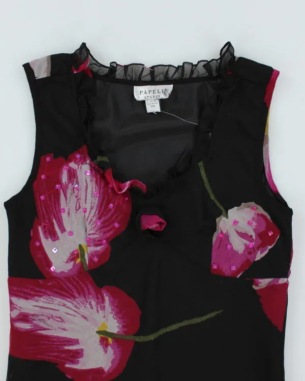 Y2k 00s Papell Ruffle Top - M sold by Rokit product image thumbnail 3