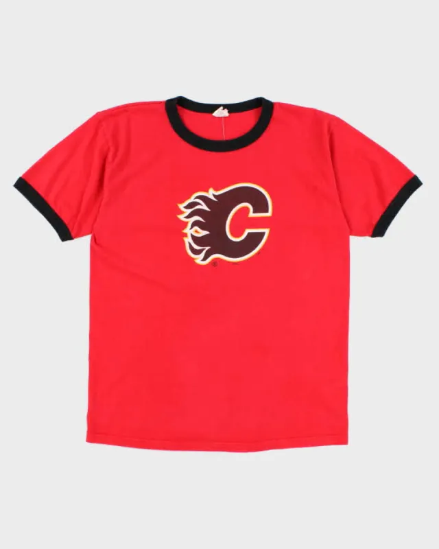 00s Calgary Flames Retro T-Shirt - L sold by Rokit
