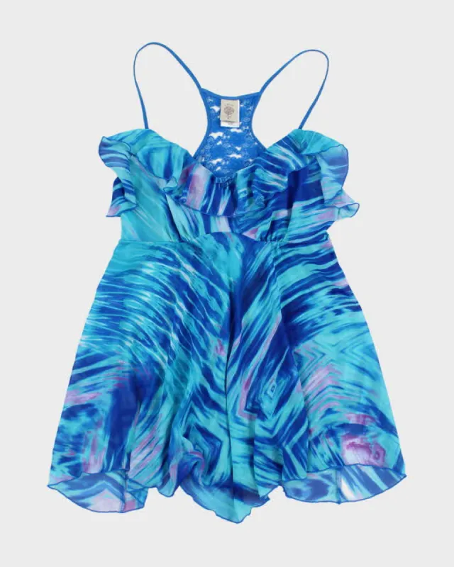 Y2k 00s In Bloom Mesh Lace Slip Dress - XL sold by Rokit