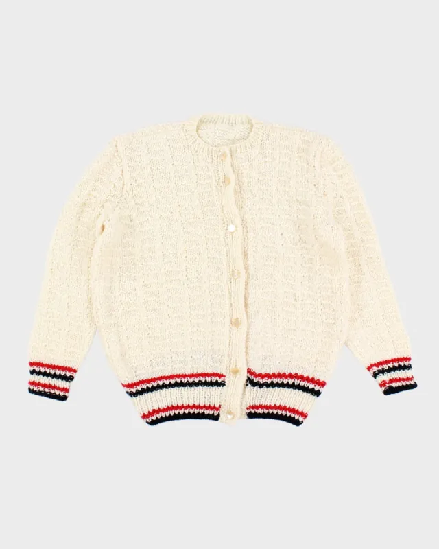 Handknit Grandma-core Oversized Cardigan - L sold by Rokit