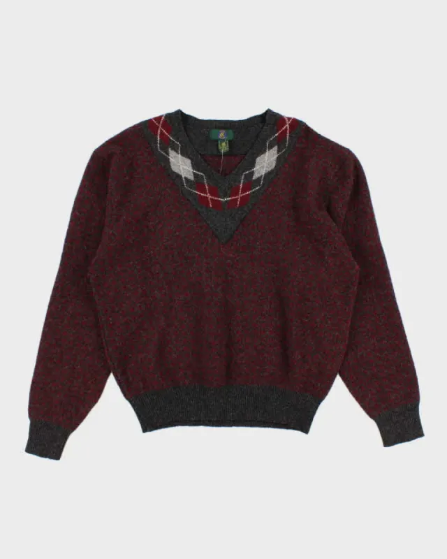 Vintage 90s Lambswool V-Neck Jumper - XL sold by Rokit